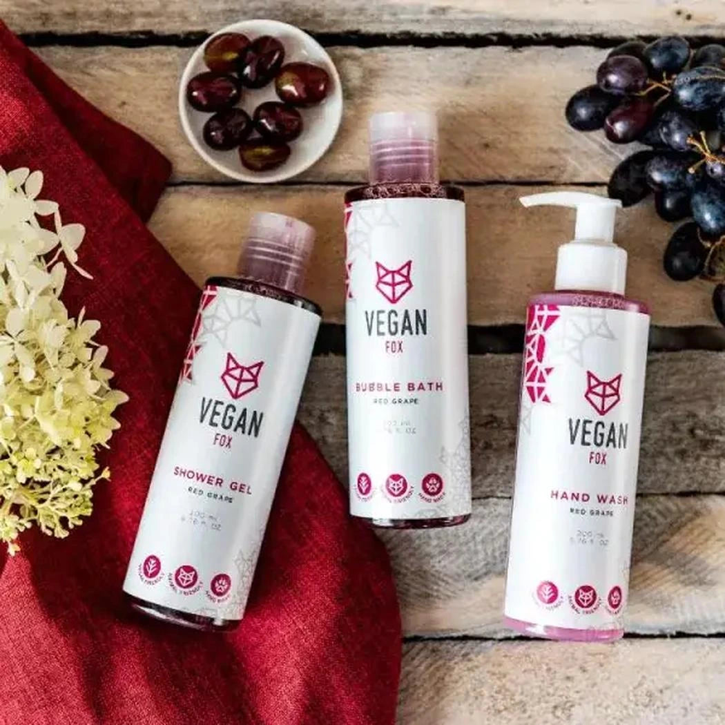 Red Grape Shower Gel - 200ml in eco-friendly packaging