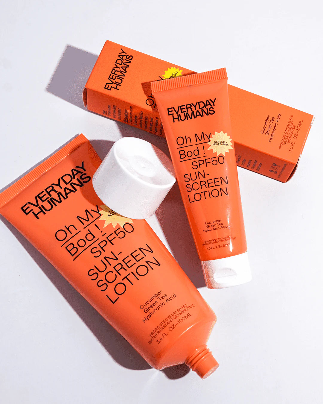 Oh My Bod SPF50 Face Body Sunscreen Lotion 100ml by Australia Everyday Human