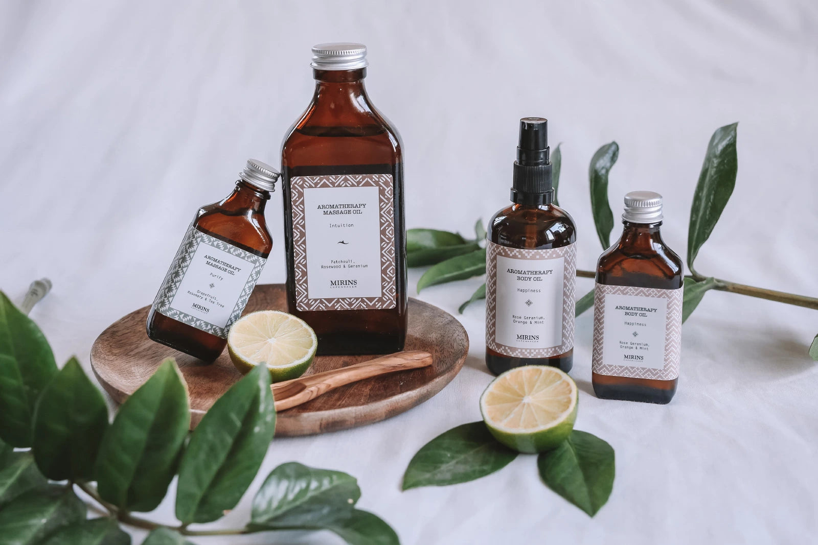 collection of Purifying Blend Rosemary Tea Tree Massage Oil