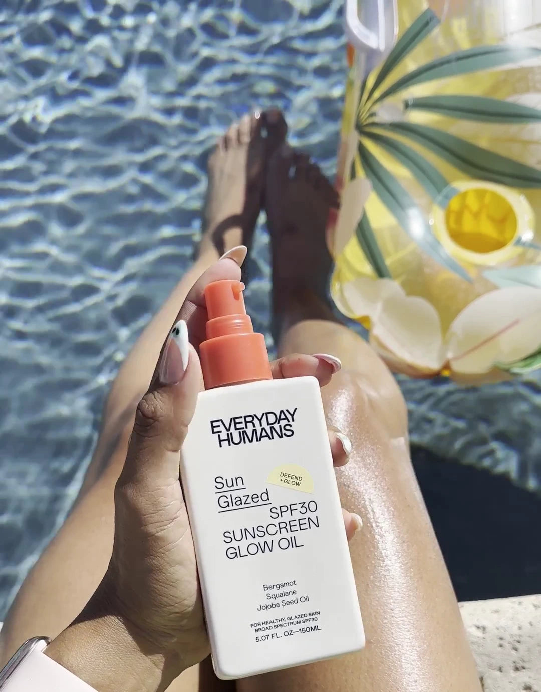 Sun Glazed SPF30 Sunscreen Oil 150ml by Everyday Humans