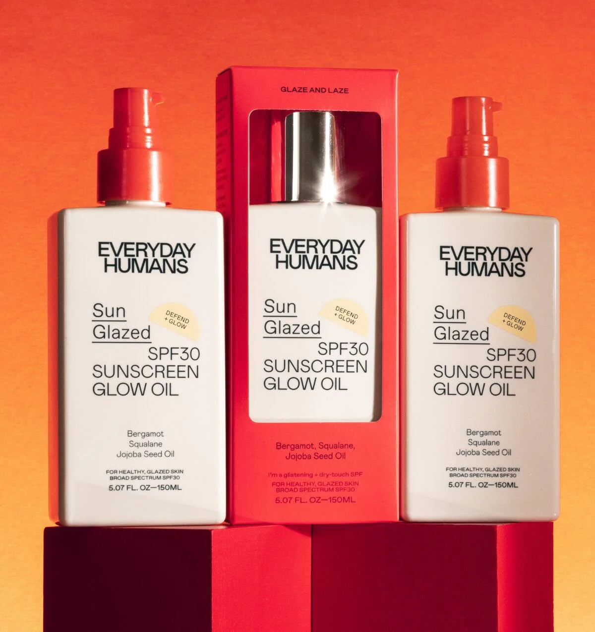 Sun Glazed SPF30 Sunscreen Oil 150ml by Everyday Humans